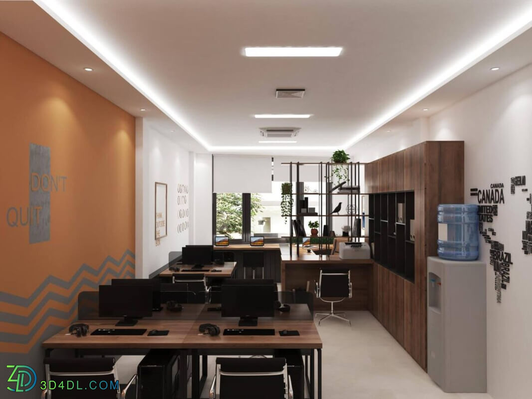 3d Interior Office Room 37 Scene File 3dsmax Model By Hue Pham