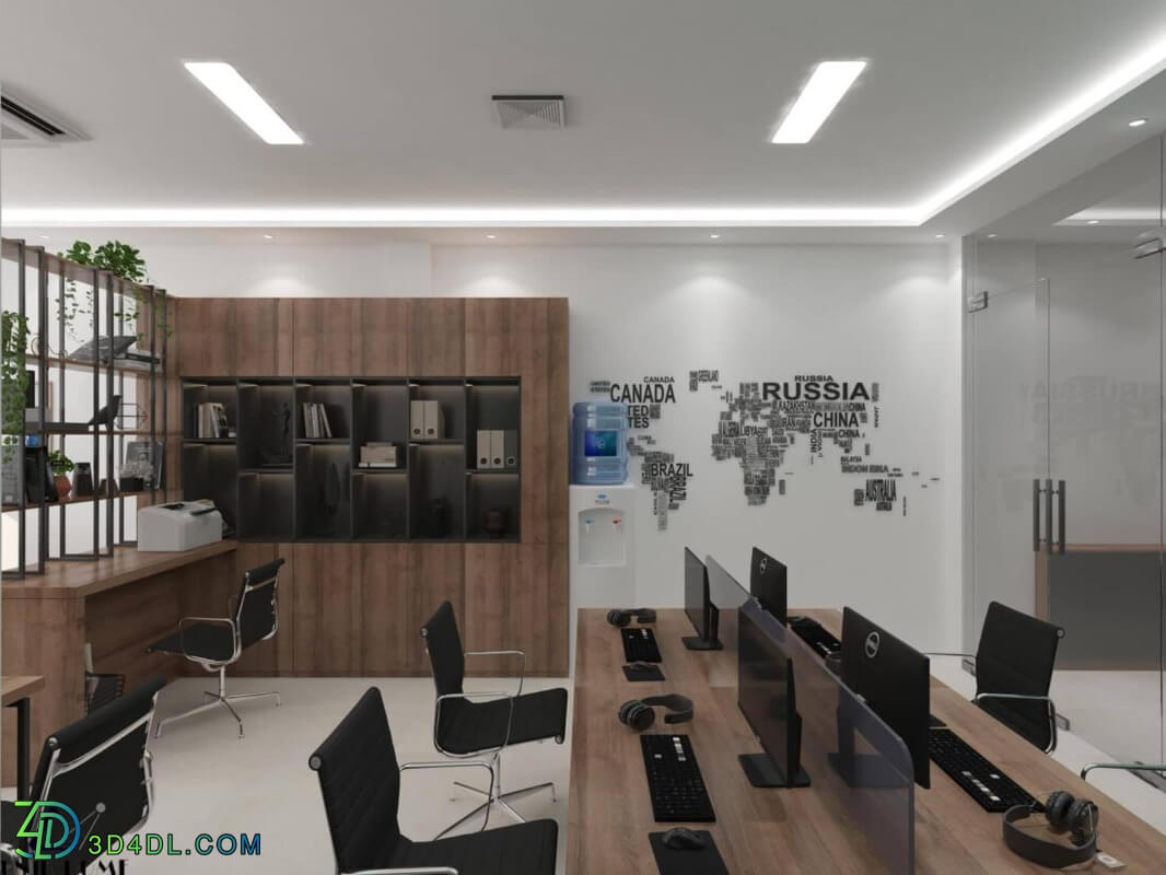 3d Interior Office Room 37 Scene File 3dsmax Model By Hue Pham