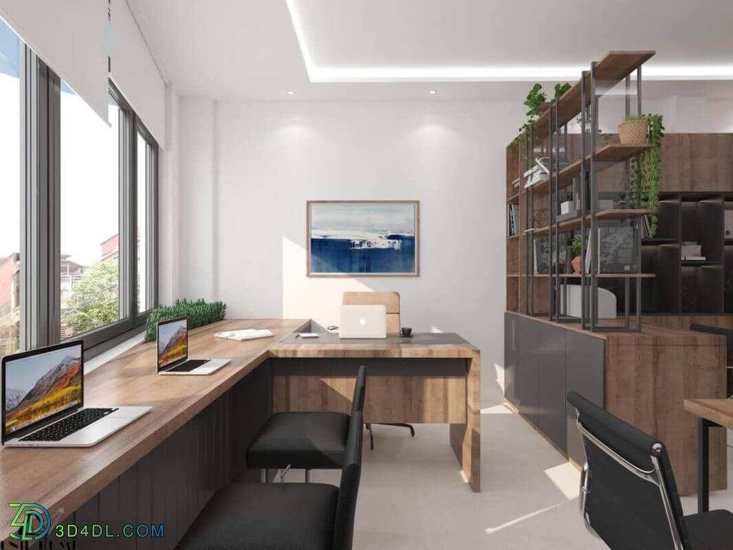 3d Interior Office Room 37 Scene File 3dsmax Model By Hue Pham