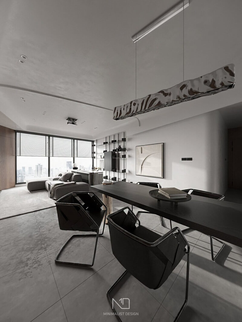  Living Room- Kitchen Interior Model By Tran Nghia