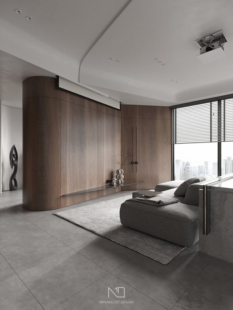  Living Room- Kitchen Interior Model By Tran Nghia