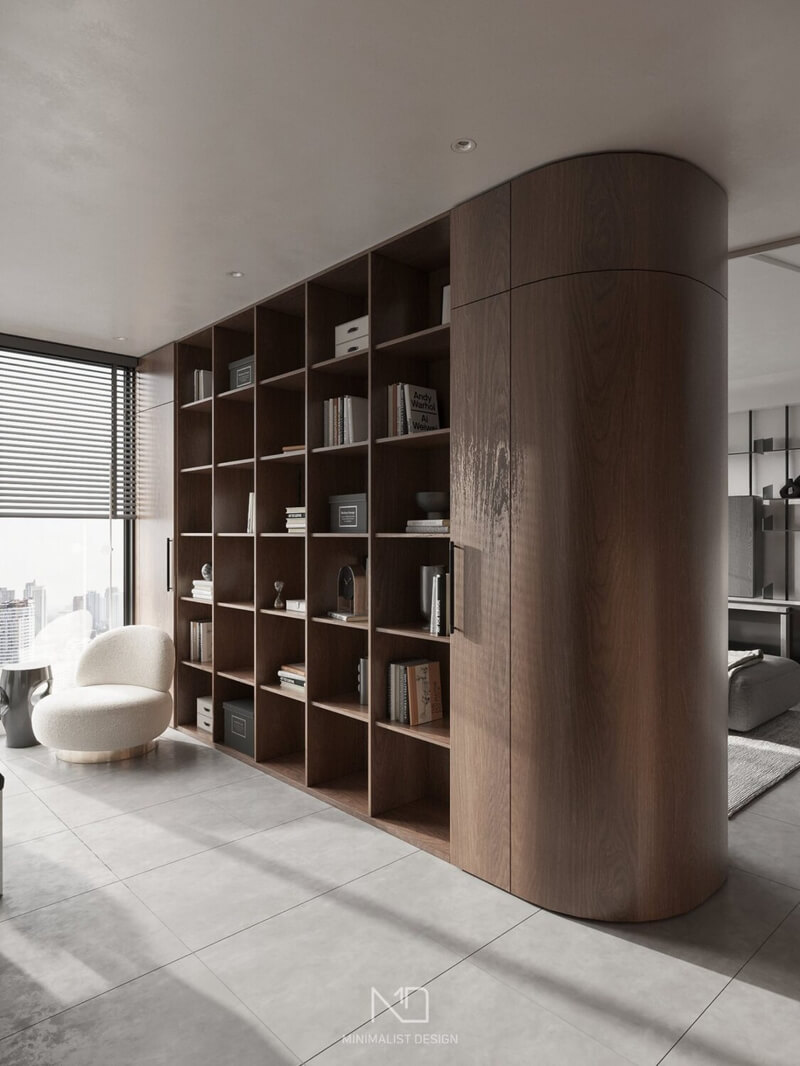  Living Room- Kitchen Interior Model By Tran Nghia