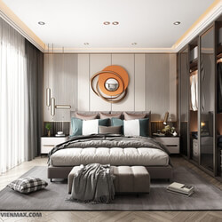 3D Interior Scenes File 3dsmax Model Bedroom 266 By HuyHieuLee 