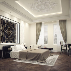 3D Interior Scenes File 3dsmax Model Bedroom 21 