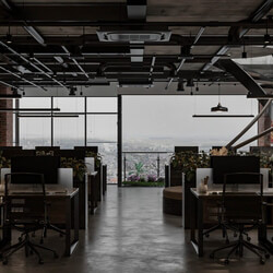  3D Office Room Inter by Son Tung 