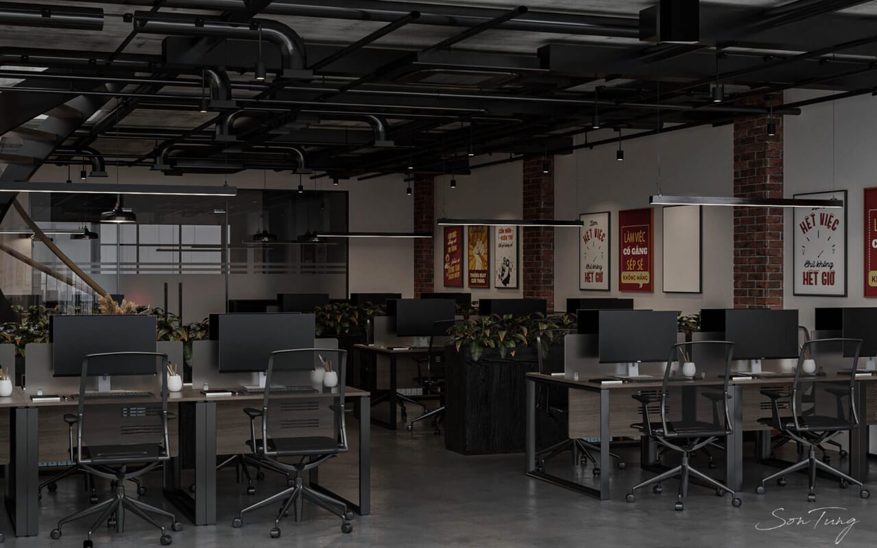  3D Office Room Inter by Son Tung