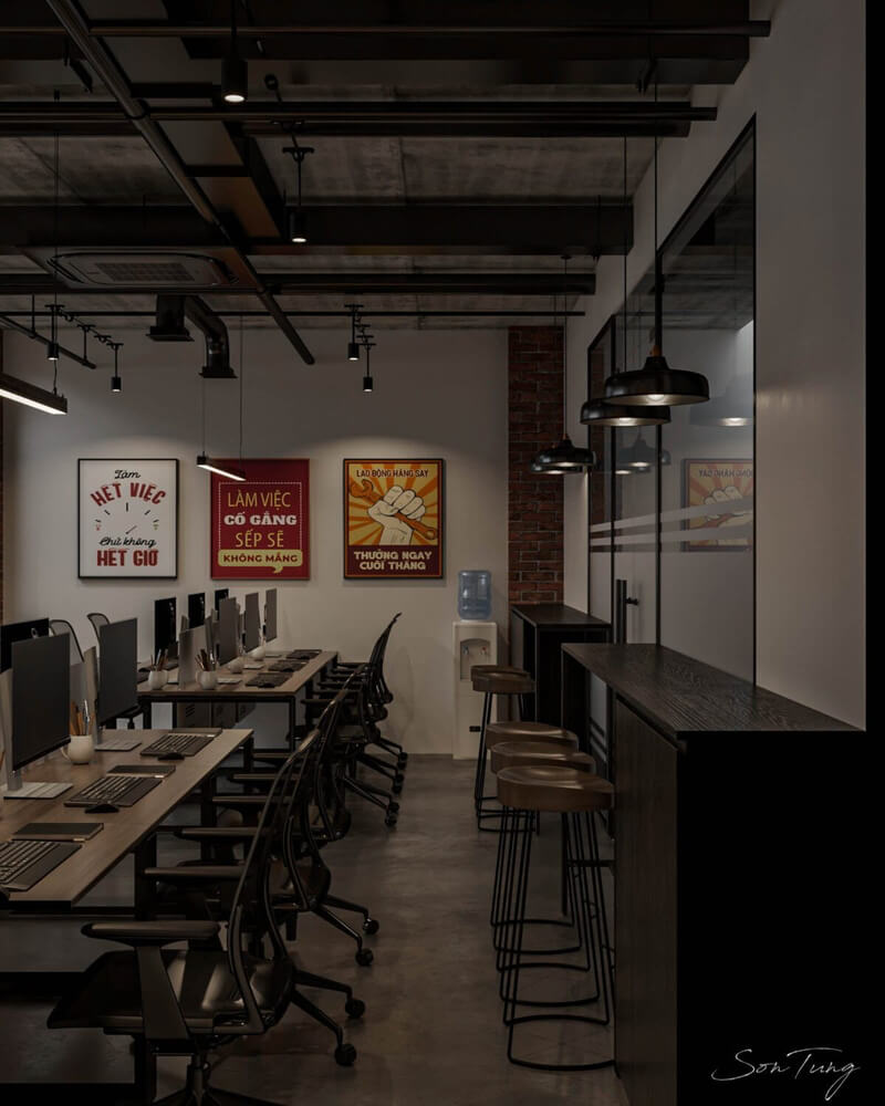  3D Office Room Inter by Son Tung