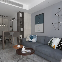 3D Interior Scenes File 3dsmax Model Living Room 231 