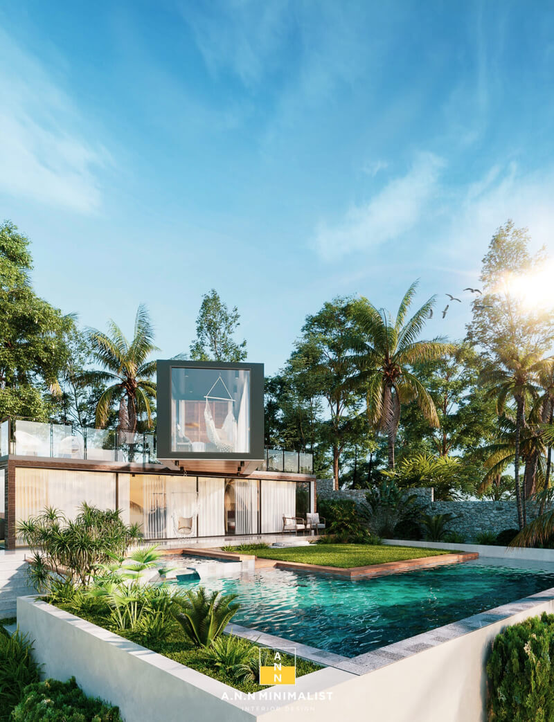  3D Interior Pool House Model by An Ngoc