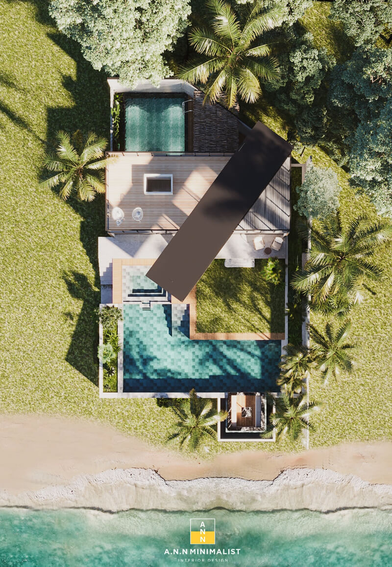  3D Interior Pool House Model by An Ngoc