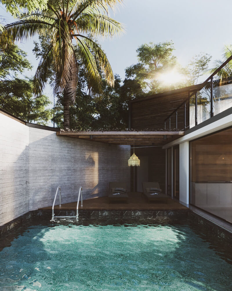  3D Interior Pool House Model by An Ngoc