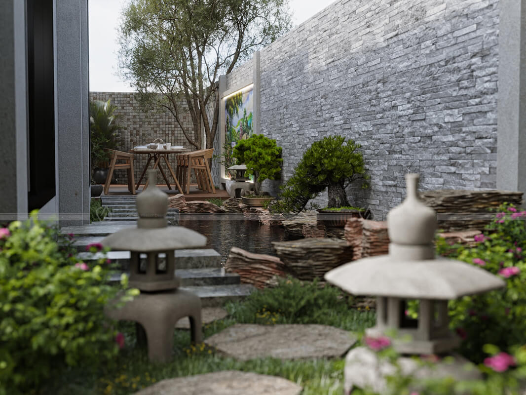 3D Garden landscape Model 3dsmax 10 by Phan Ha Duc