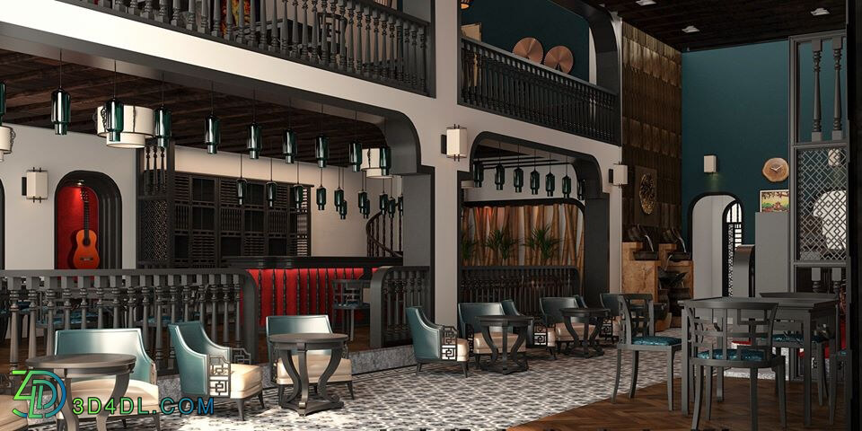 3D Model Interior Coffee 19 Scenes File 3dsmax by Alo