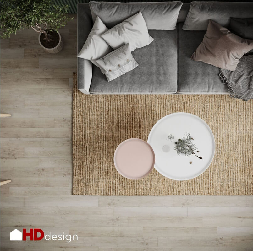  Living Room- Kitchen Interior Model By Bui Khong Bay