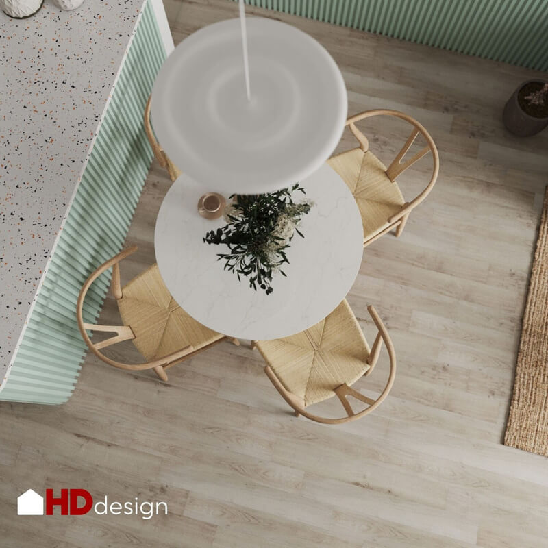  Living Room- Kitchen Interior Model By Bui Khong Bay