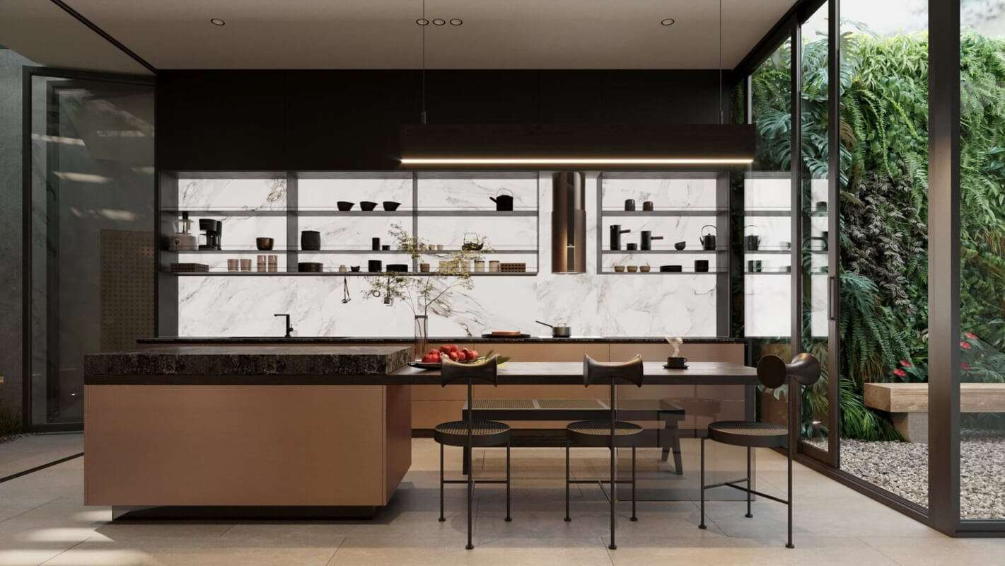  3D Model Kitchen Room Interior File 3dsmax By Ngoc Pham