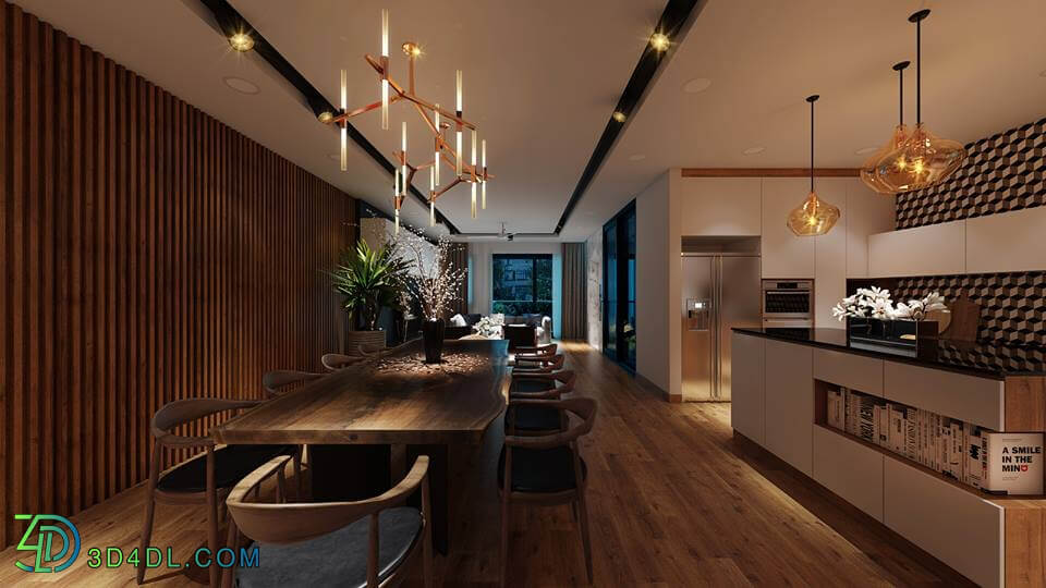 3D Interior Apartment 6 Scenes File 3dsmax 