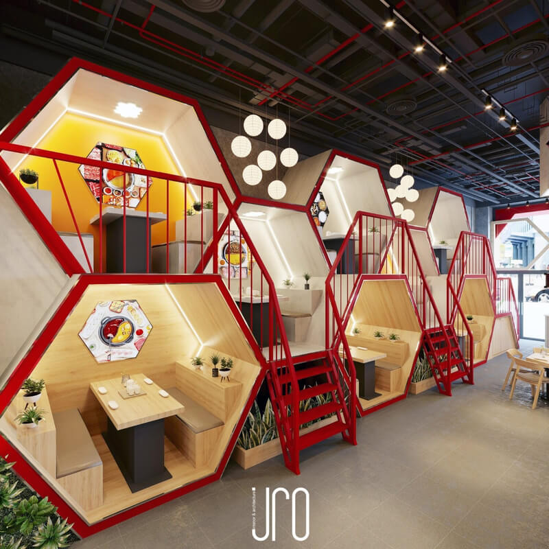  Restaurant Interior Model by Bi Dao