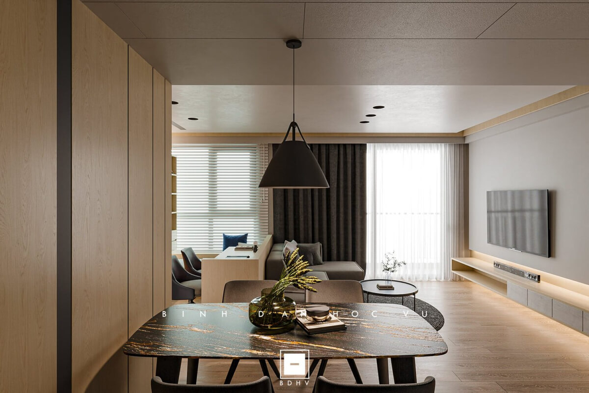  3D Living Room Interior by Nguyen Tien