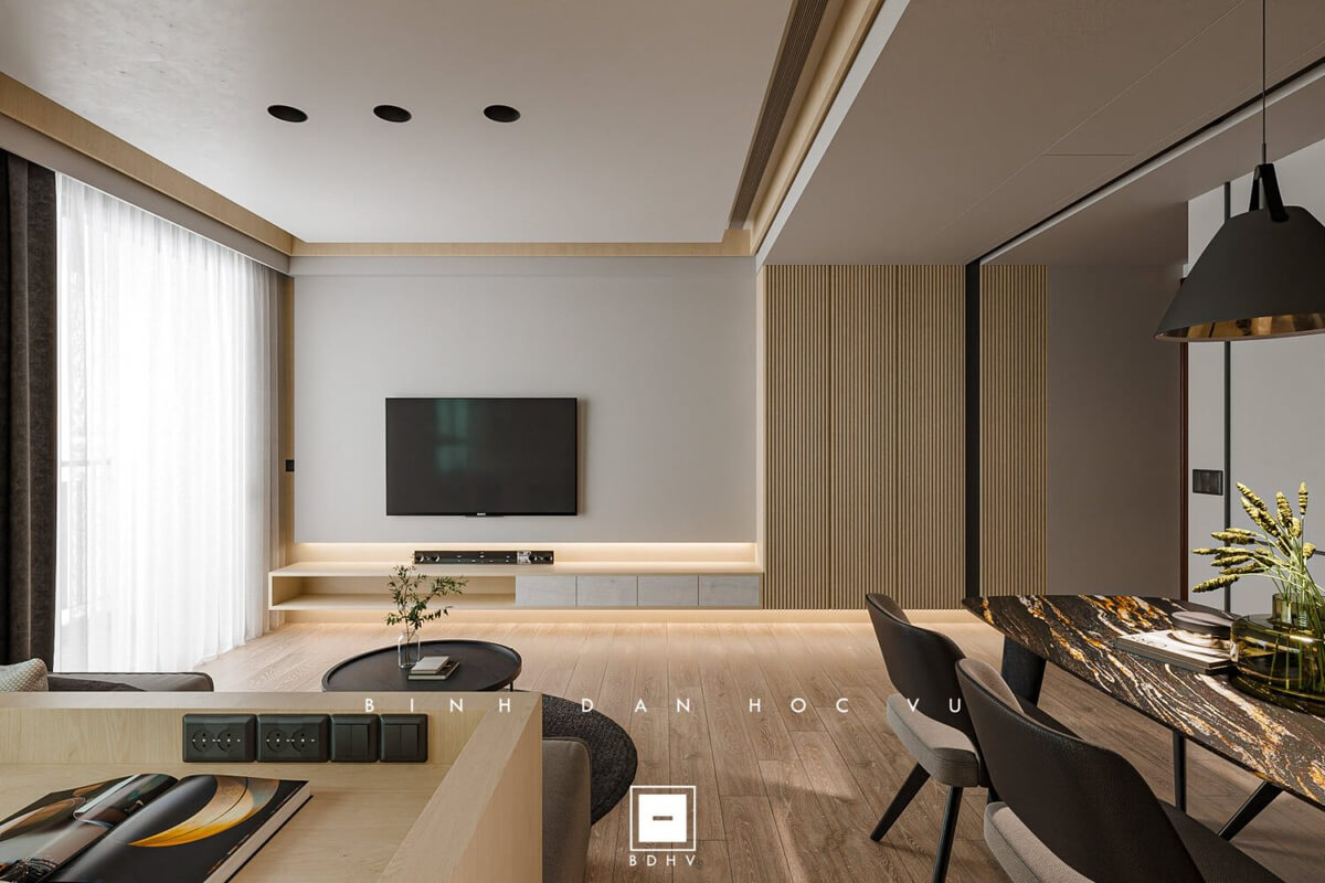  3D Living Room Interior by Nguyen Tien