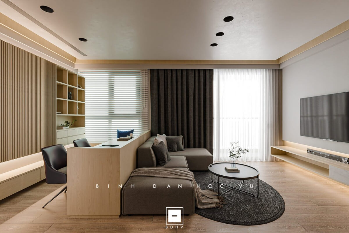 3D Living Room Interior by Nguyen Tien