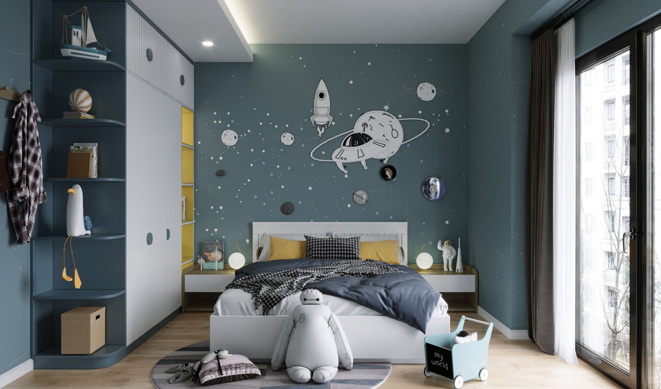  3D Children Room Interior by Son Tung