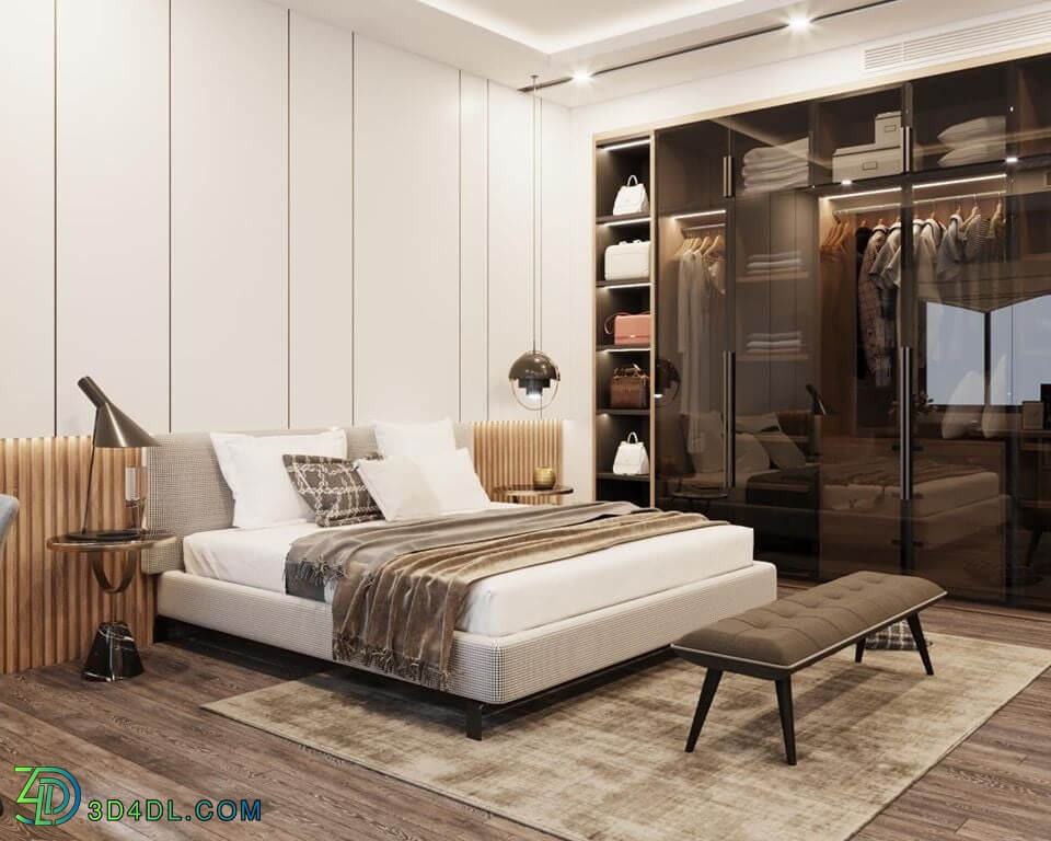 3D Interior Scene File 3dsmax Bedroom 189 By ZenXuong 