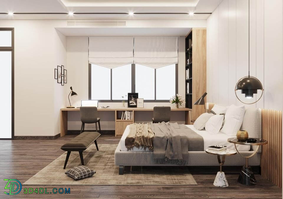 3D Interior Scene File 3dsmax Bedroom 189 By ZenXuong 