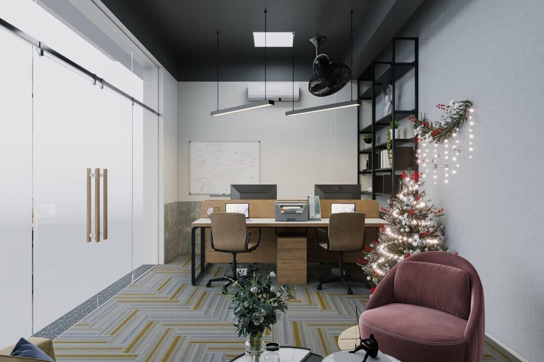 Interior Scenes File 3dsmax Model Christmas Office Room By TuanHoan