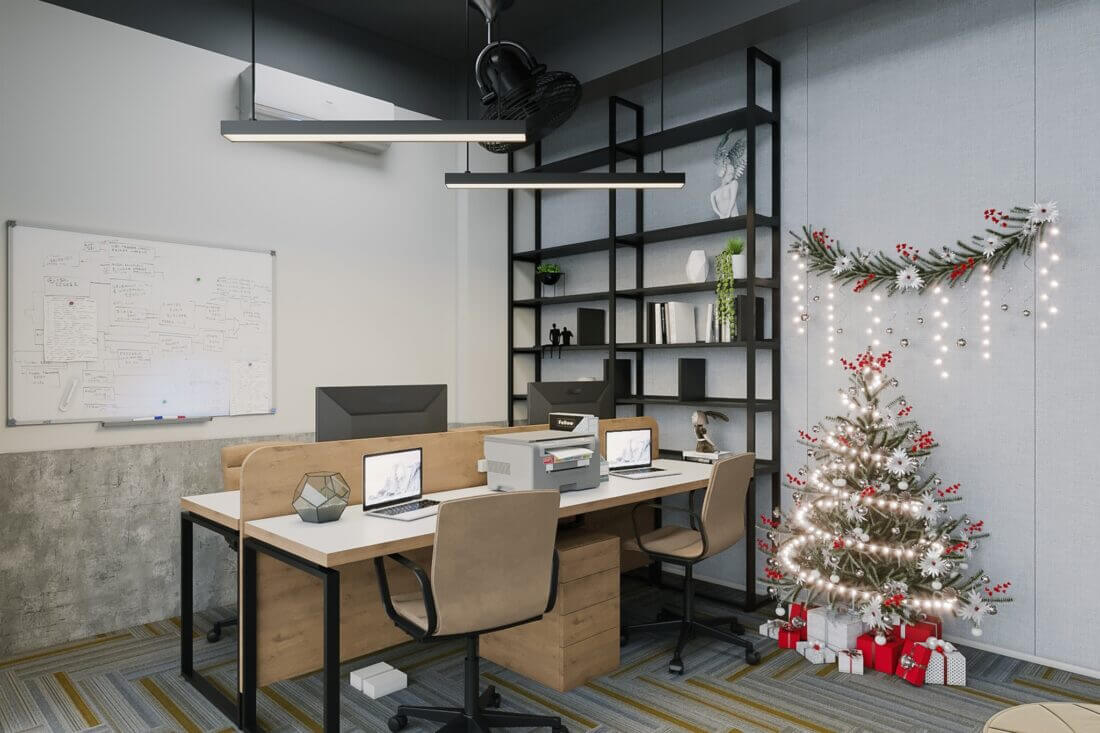 Interior Scenes File 3dsmax Model Christmas Office Room By TuanHoan