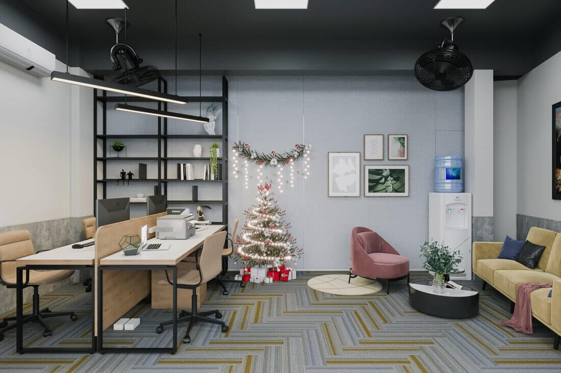 Interior Scenes File 3dsmax Model Christmas Office Room By TuanHoan