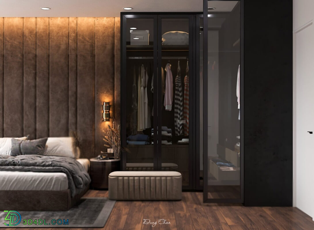 3D Interior Scenes File 3dsmax Model Bedroom 327 By DungChan