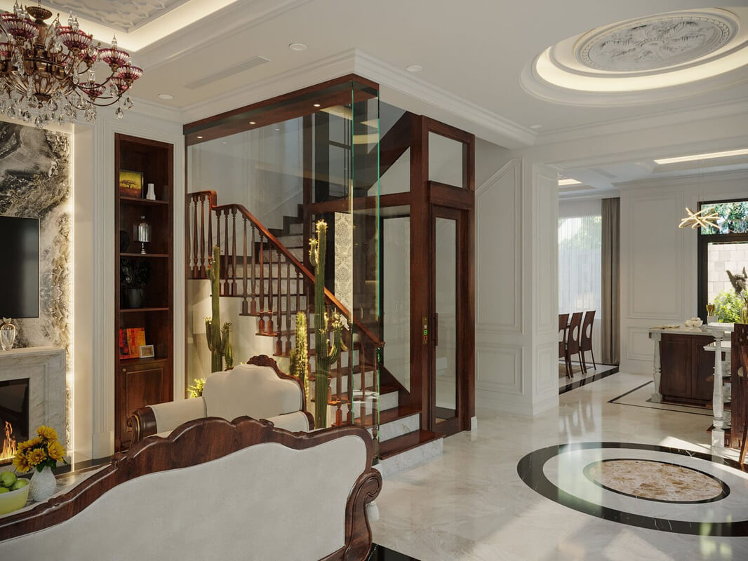  Living Room - Kitchen Interior Model by Dinh Van Cong