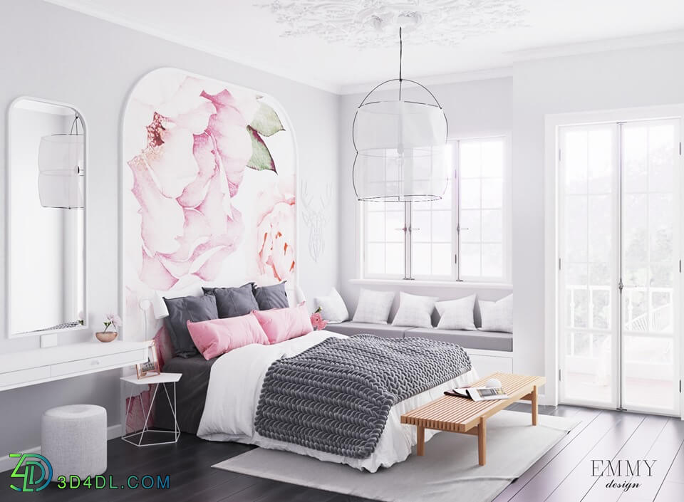 3D Interior Scenes File 3dsmax Model Bedroom 121 By My Huynh