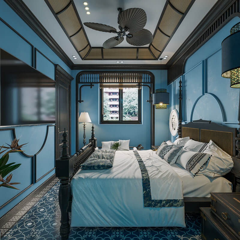  Indochine Bedroom Interior Model by Hoang Trong Quan