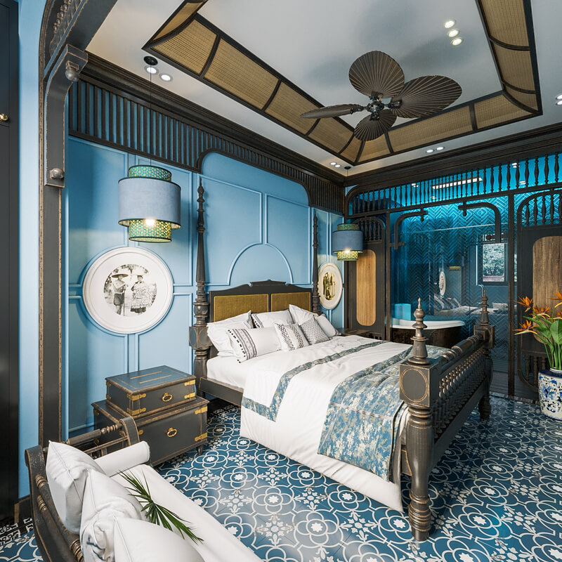  Indochine Bedroom Interior Model by Hoang Trong Quan
