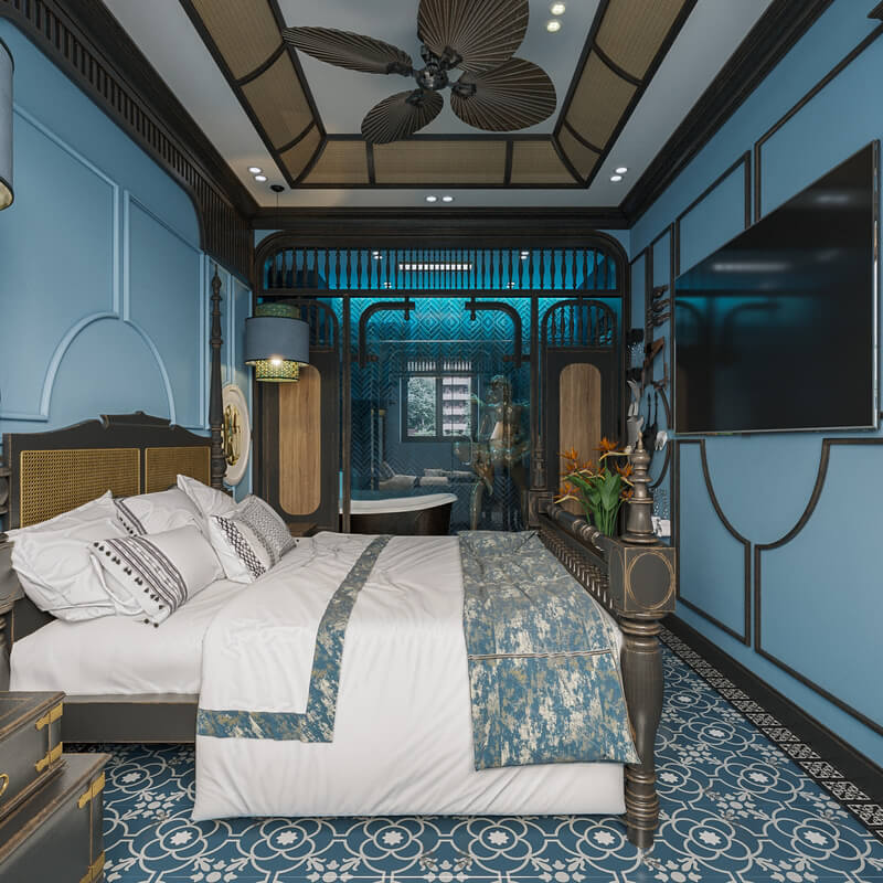  Indochine Bedroom Interior Model by Hoang Trong Quan
