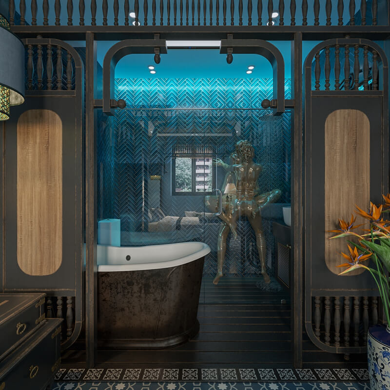  Indochine Bedroom Interior Model by Hoang Trong Quan