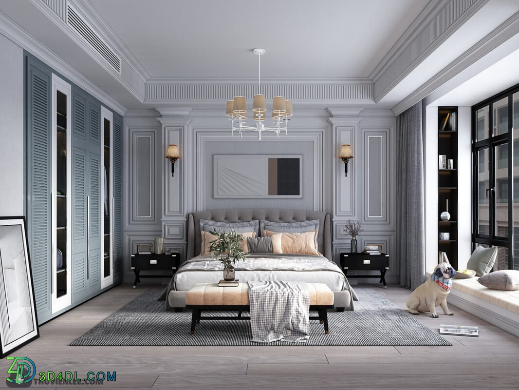 3D Interior Scenes File 3dsmax Model Bedroom 419 By Huy Hieu Lee