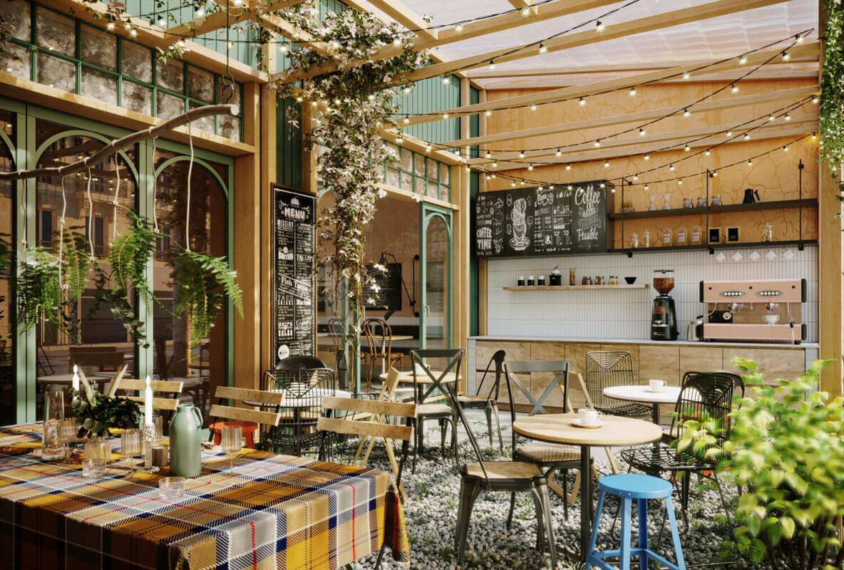  Coffee Room Interior by Giang Lu