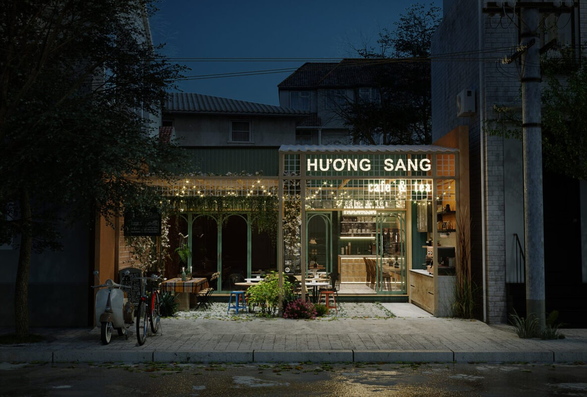  Coffee Room Interior by Giang Lu