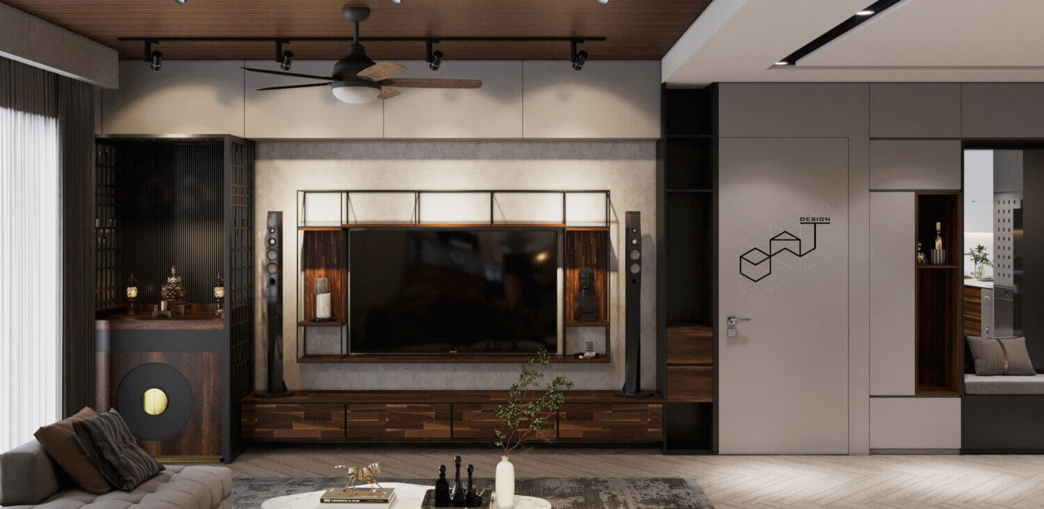  Living Room - Kitchen Interior By Dat Bui