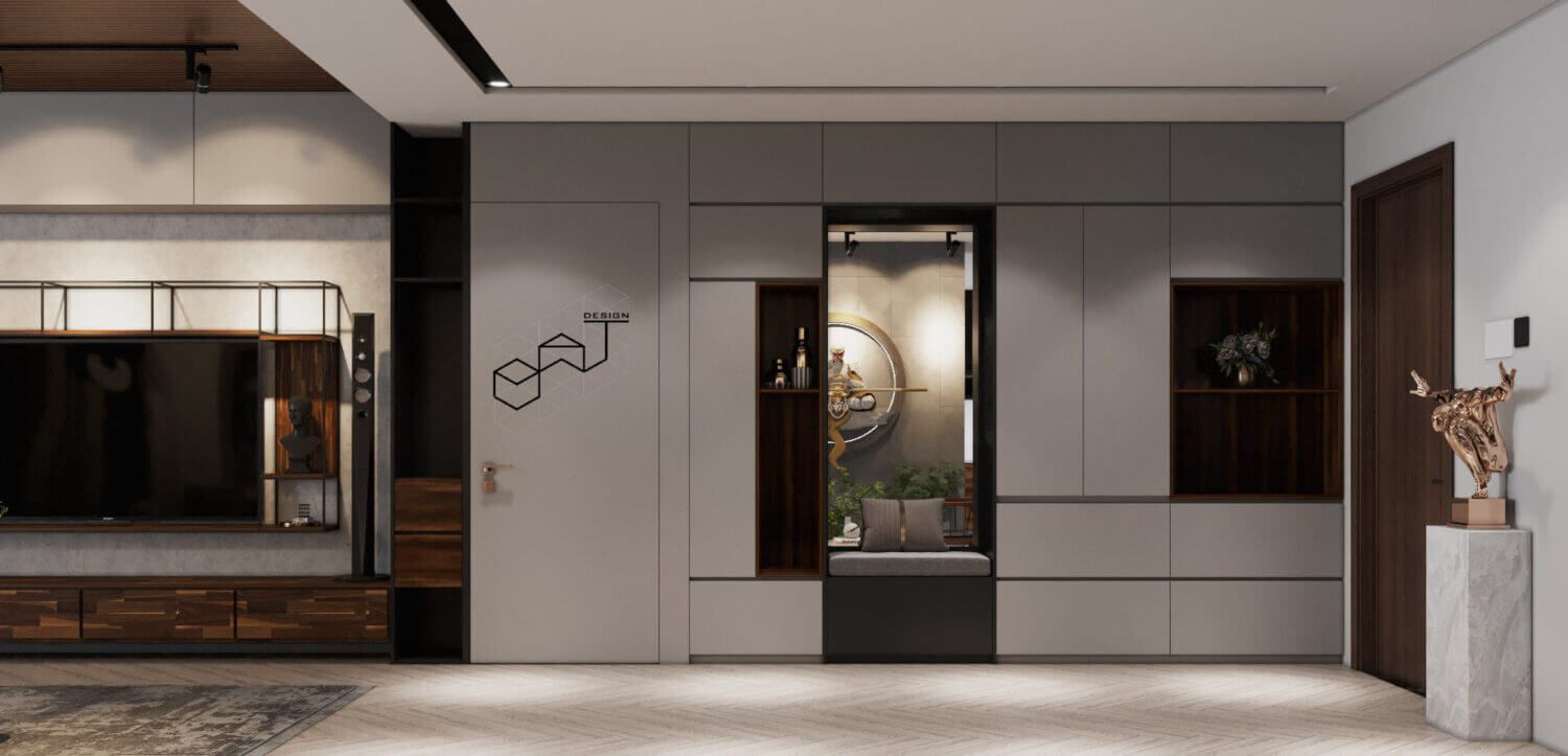  Living Room - Kitchen Interior By Dat Bui