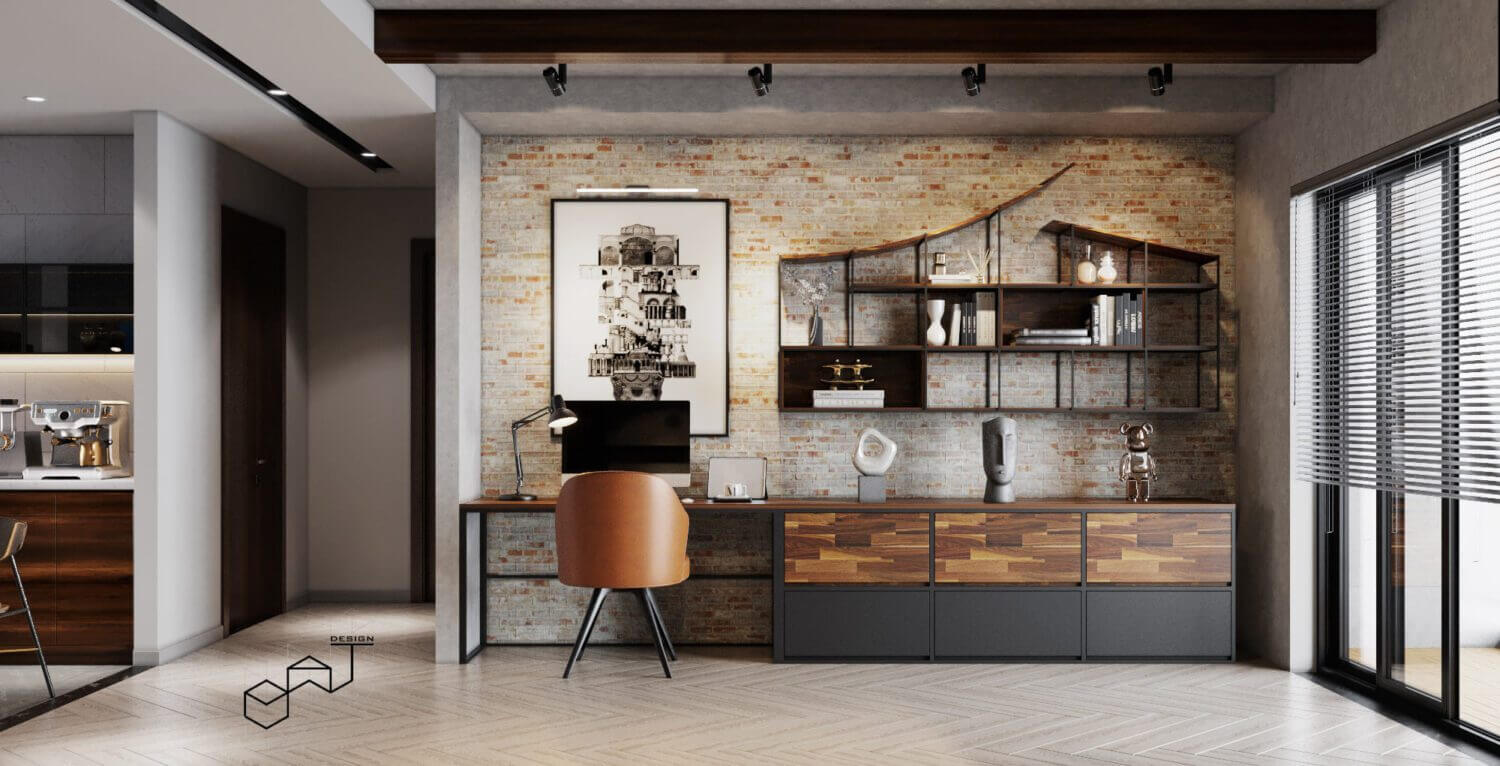  Living Room - Kitchen Interior By Dat Bui