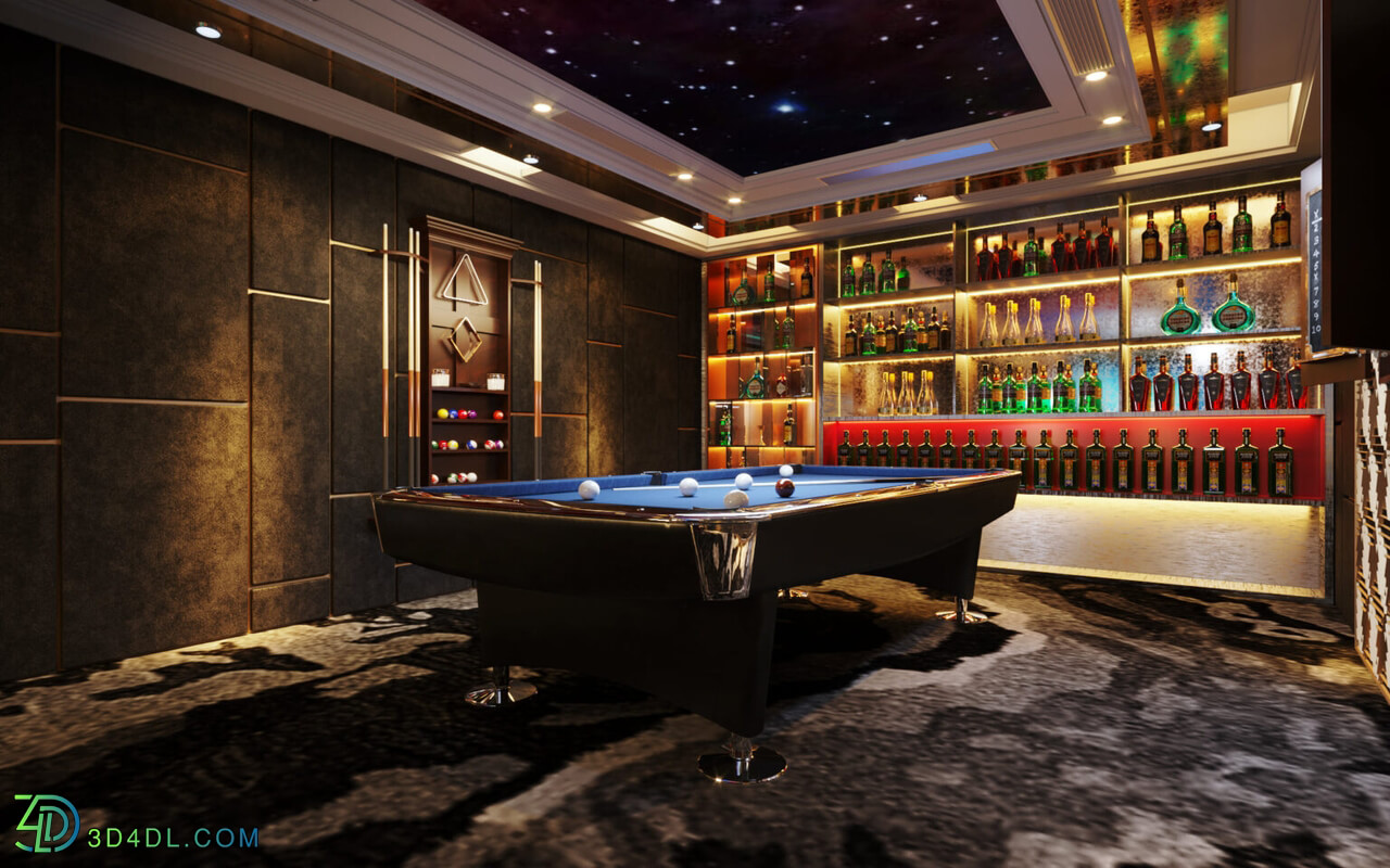 3D Interior Scene File 3dsmax Model Relax Room by Nguyen Duc Dai