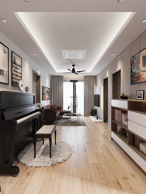  3D Interior Living Room Model by LD Arc