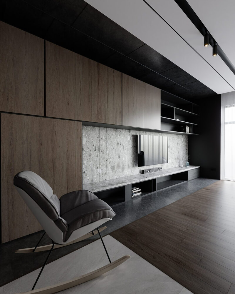  Living Room- Kitchen Interior by Nguyen Duc Huy