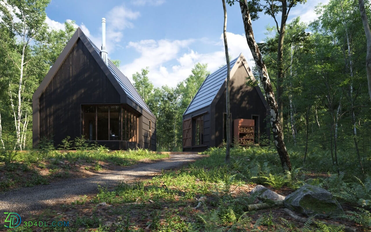 3D Exteriors House Model 3dsmax By Hoang Clu