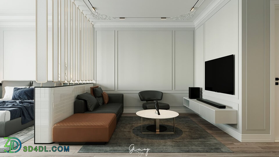 3D Interior Apartment 36 Scene File 3dsmax By DoanGiang 