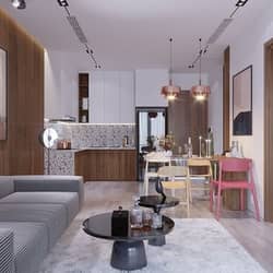 3D Interior Kitchen- Livingroom 65 Scene 3dsmax By TranHai  